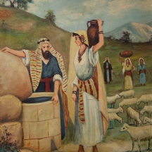 'יעקב ורחל' - שמן על בד, יהודה לאון פטילון
