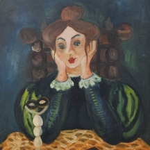 ג'ני קלי (Jenny Kali) - שמן על בד, חתום, מידות: 79X58 ס"מ