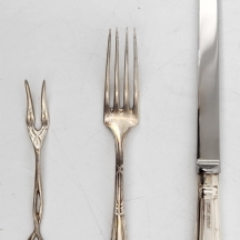 לוט של 3 פרטי כסף ישנים שונים, יצרנים ודגמים שונים