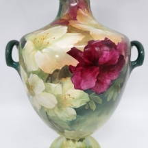 אגרטל פורצלן צ'כי גדול איכותי ומרשים במיוחד, מתוצרת: 'ארנסט וואליס' (Ernst Wahli