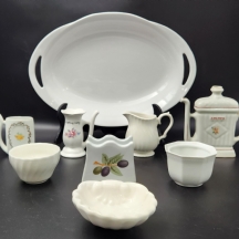 לוט של 9 כלי פורצלן וקרמיקה ישנים