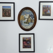 לוט של 4 תמונות ישנות שונות