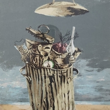 יוסל ברגנר (Yosl Bergner) - 'כלים בפח' - ליטוגרפיה יפה, חתומה בעיפרון