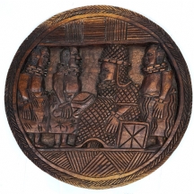 משטח עליון של שולחן אפריקאי ישן ויפה