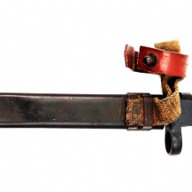 פגיון (bayonet) בולגרי ישן של קלאצ׳ניקוב משנות ה50, עשוי מתכת ועץ, סמני חלודה