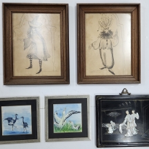 לוט של 5 תמונות ישנות שונות