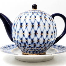 לוט של 2 כלי פורצלן רוסים ישנים (סובייטים), מתוצרת: 'לומונוסוב' (Lomonosov)