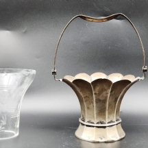 כלי גרמני ישן ויפה מתקופת סגנון האר דקו, עשוי כסף '800', חתום