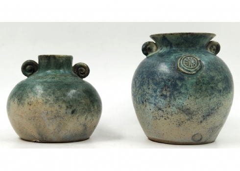 לוט של 2 כדי קרמיקה אנגלים מתוצרת: 'Conwy Pottery' יצרן הממוקם בווילס (Wales)