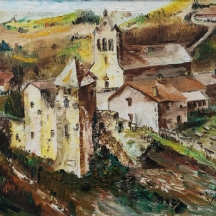 'פרובנס של פעם' - ציור ישן, שמן על בד