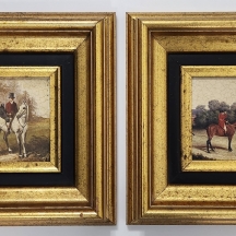 לוט של 2 תמונות ישנות, בסגנון עתיק