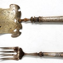 לוט של 2 כלי הגשה עתיקים גרמניים