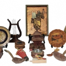 לוט של 29 פריטי עץ ישנים שונים