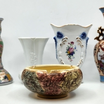 לוט של 5 כלי פורצלן וקרמיקה ישנים