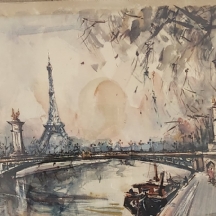 לפרנקופילים - 'מגדל אייפל', הדפס ישן