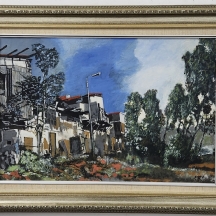 עודד פיינגרש (Oded Feingersh) - 'עמוד תאורה על רקע גגות אדומים'