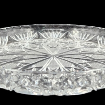 קערת קריסטל ישנה ויפה מלוטשת בעבודת יד