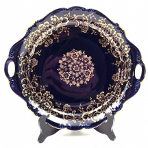 צלחת גרמנית לעוגה או פירות, מתוצרת חברת: 'רוזנטל' (Rosenthal), דגם 'פומפדור' (PO