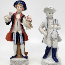 לוט של 2 פסלוני פורצלן ישנים שונים