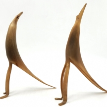 לוט של 2 פסלונים ישנים בדמות ציפורים