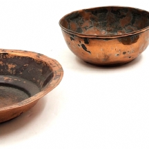 לוט של 3 כלי נחושת איסלאמיים עתיקים בני 100 שנה.