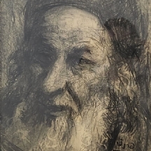 חדוה פרנצי - רישום גירי פחם על נייר, חתום