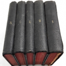 5 חומשי תורה עתיקים ב-5 כרכים משנת 1893