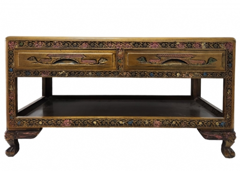 שולחן סיני ישן עשוי עץ