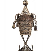 מגדל בשמים יהודי ישן יפה ואיכותי מאד, עשוי כסף 'סטרלינג' (חתום 925)