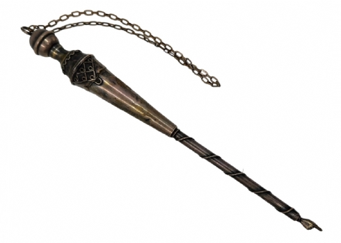 לאספני יודאיקה - אצבע לספר תורה, עשויה כסף, חתומה: '84P' (תקופת פלשתינה)