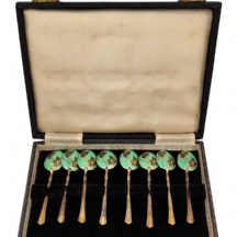 למביני דבר - סט של 8 כפיות כסף אנגליות איכותיות במיוחד לתה או לאספרסו