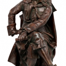 דזירה פייר לואי מארי - פסל ברונזה עתיק בדמותו של מולייר
