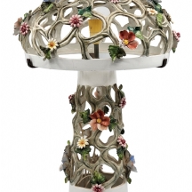 מנורה שולחנית איטלקית ישנה עשויה חרסינה