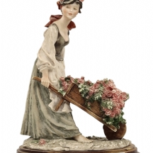 פסל איטלקי בעיצוב: 'Giuseppe Armani' בדמות נערה