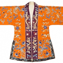 חלוק סיני עתיק מתקופת שושלת צ'ינג (Qing dynasty) - עשוי משי רקום