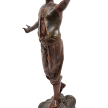 'La Vision' פסל שפלטר צרפתי ישן על פי 'Par Rousseau'