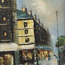'רחוב בפריס' - ציור ישן