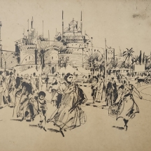 שמואל כץ, (Shmuel Katz) - "מבצר צלאח א-דין, קהיר"