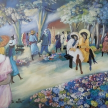 שלמה אלטר (Shlomo Alter) - 'מפגשי זוגות', ליטוגרפיה