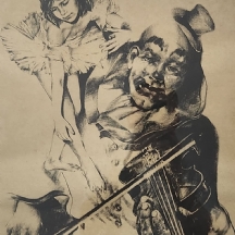 ארי הרפז (Ari Harpaz) - הדפס חתום בפלטה ומתוארך: 1974