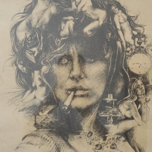 ארי הרפז (Ari Harpaz) - הדפס חתום בפלטה ומתוארך: 1974