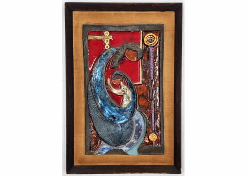 רות פקטור (פקטורוביץ Ruth Faktor Faktorowitsch) - תבליט קרמיקה, לא חתום