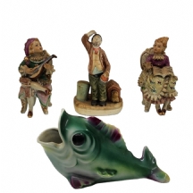 לוט של 4 פסלונים ישנים