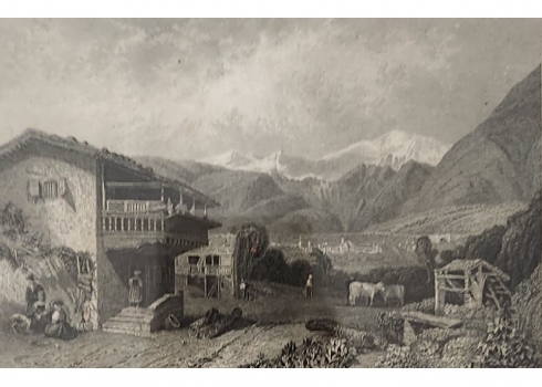 'Brieg' - תצריב גרמני עתיק, 1832 בקירוב