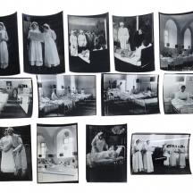 לוט של 13 תמונות מבית חולים מראשית המאה ה-20