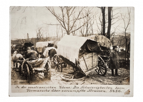 "איך יוצאים מהבוץ הזה?" – צילום ממלחמת העולם הראשונה