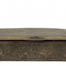 קופסת כסף פרסית שולחנית ישנה ויפה, עשויה כסף '840', חתום, משקל: 225 גרם