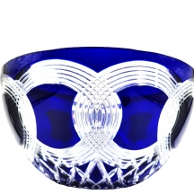 קערת קריסטל הונגרית גדולת מימדים ומרשימה