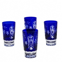 סט של 6 כוסות קריסטל צ'כיות יפות