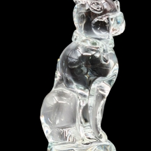 פסל קריסטל הונגרי יפה בדמות חתול